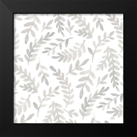 Spring Blooms Pattern IXA Black Modern Wood Framed Art Print by Marshall, Laura
