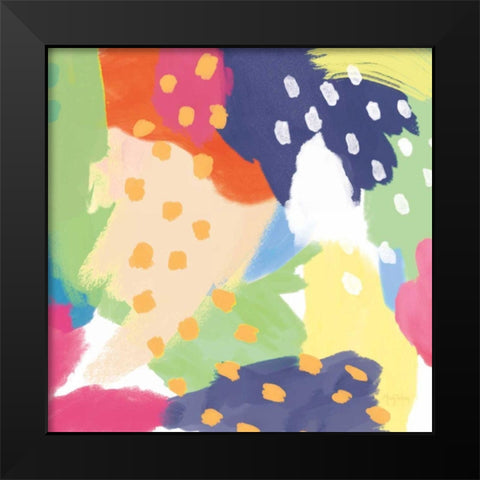 Bright Life II Blue Green Crop Black Modern Wood Framed Art Print by Urban, Mary