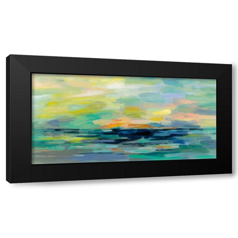 Pacific Beach Black Modern Wood Framed Art Print by Vassileva, Silvia
