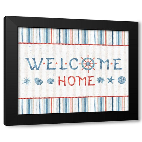 Nautical Life XII v2 Black Modern Wood Framed Art Print with Double Matting by Audit, Lisa