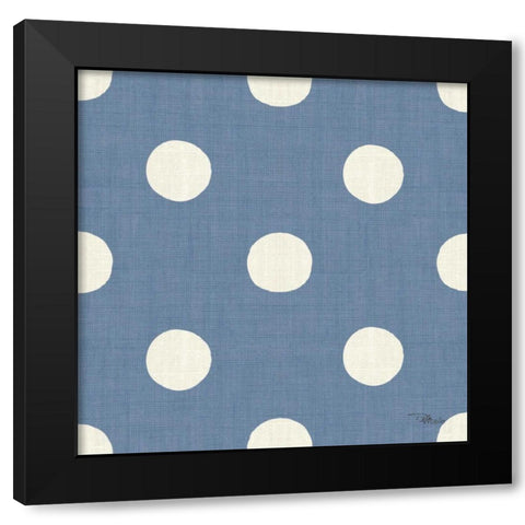 Coastal Farmhouse Pattern IVF Black Modern Wood Framed Art Print with Double Matting by Pela Studio