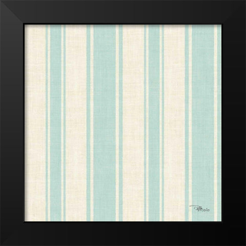 Coastal Farmhouse Pattern VA Black Modern Wood Framed Art Print by Pela Studio