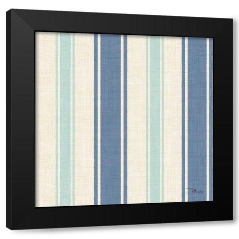 Coastal Farmhouse Pattern VD Black Modern Wood Framed Art Print by Pela Studio