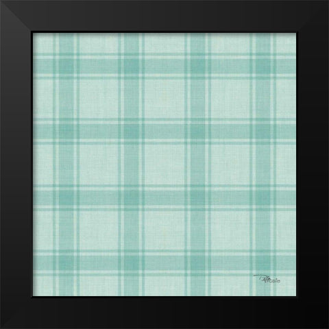 Coastal Farmhouse Pattern VIE Black Modern Wood Framed Art Print by Pela Studio