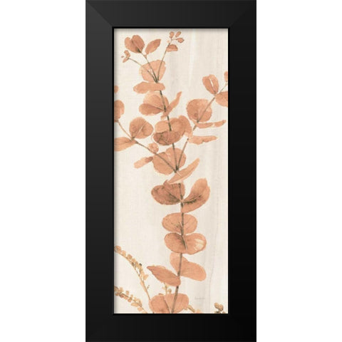 Soft Terracotta Mixed Greens LX Black Modern Wood Framed Art Print by Audit, Lisa
