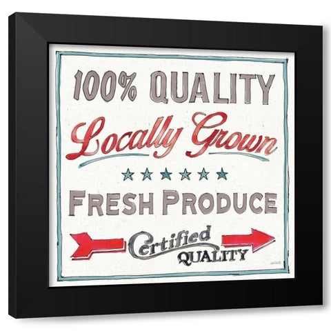 Farm Signs VI Black Modern Wood Framed Art Print by Tavoletti, Anne
