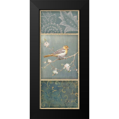 Northern Oriole - Wag Black Modern Wood Framed Art Print by Nai, Danhui