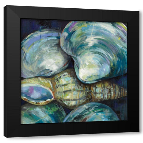 New England Summer Black Modern Wood Framed Art Print by Vertentes, Jeanette