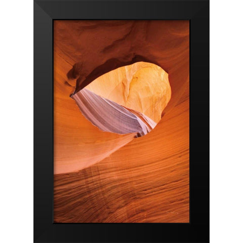Lower Antelope Canyon III Black Modern Wood Framed Art Print by Majchrowicz, Alan