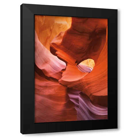 Lower Antelope Canyon IV Black Modern Wood Framed Art Print by Majchrowicz, Alan