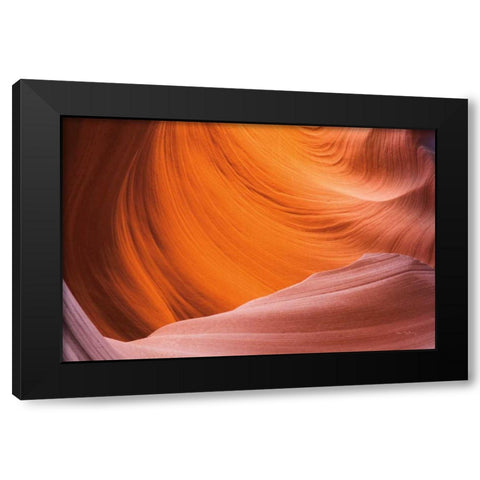 Lower Antelope Canyon VI Black Modern Wood Framed Art Print by Majchrowicz, Alan