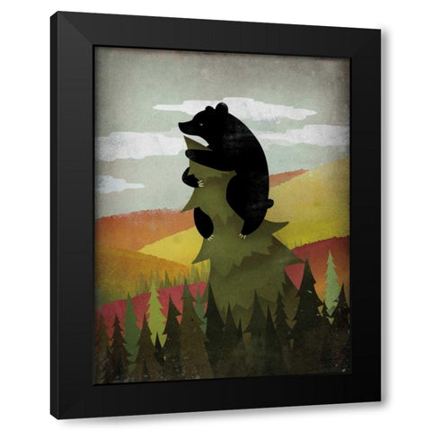 Leaf Peeper No Words Black Modern Wood Framed Art Print with Double Matting by Fowler, Ryan