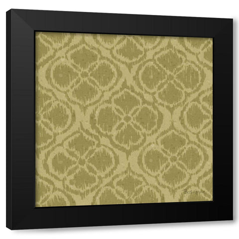 Harvest Bouquet Pattern VB Black Modern Wood Framed Art Print with Double Matting by Grove, Beth
