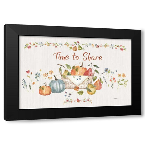 Time to Share I Black Modern Wood Framed Art Print with Double Matting by Audit, Lisa