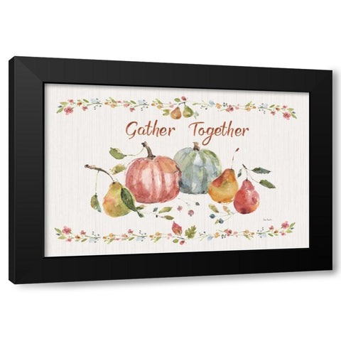 Time to Share II Black Modern Wood Framed Art Print with Double Matting by Audit, Lisa