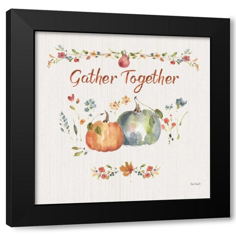 Time to Share V Black Modern Wood Framed Art Print with Double Matting by Audit, Lisa