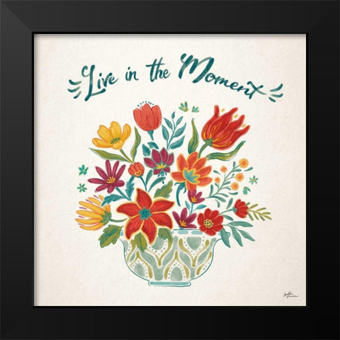 Happy Thoughts II Black Modern Wood Framed Art Print by Penner, Janelle