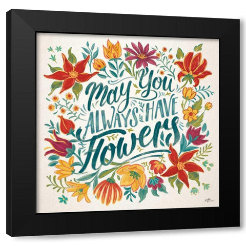 Happy Thoughts IV Black Modern Wood Framed Art Print by Penner, Janelle