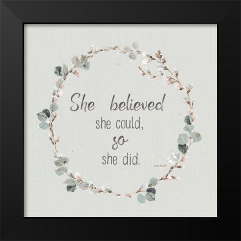 A Country Weekend XXVI v2 Sage Black Modern Wood Framed Art Print by Audit, Lisa