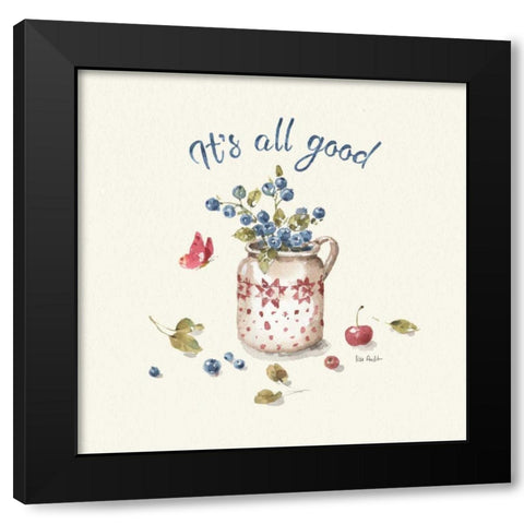 Summer Garden XV Black Modern Wood Framed Art Print with Double Matting by Audit, Lisa