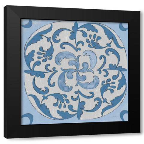 Coast Lines I Cool Black Modern Wood Framed Art Print with Double Matting by Vassileva, Silvia