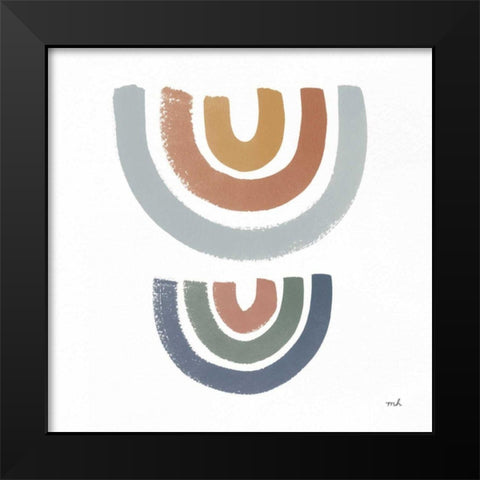 After the Rain II Black Modern Wood Framed Art Print by Hershey, Moira