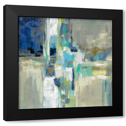 Spring Water Black Modern Wood Framed Art Print by Vassileva, Silvia