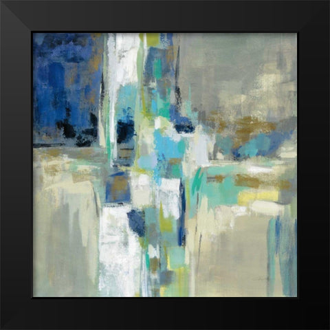 Spring Water Black Modern Wood Framed Art Print by Vassileva, Silvia