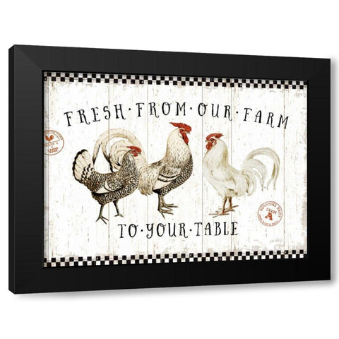Free Range Fresh I v2 Black Modern Wood Framed Art Print with Double Matting by Pertiet, Katie