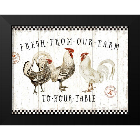 Free Range Fresh I v2 Black Modern Wood Framed Art Print by Pertiet, Katie