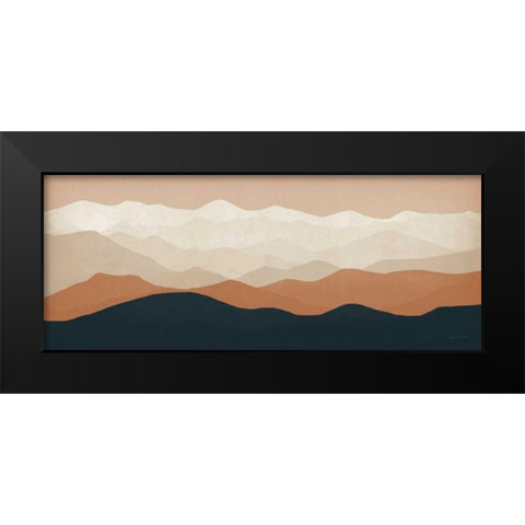 Terra Cotta Sky Mountains Black Modern Wood Framed Art Print by Fowler, Ryan