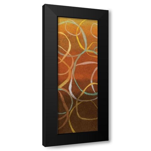 Square Dancing Circles II Black Modern Wood Framed Art Print with Double Matting by Adams, Sarah