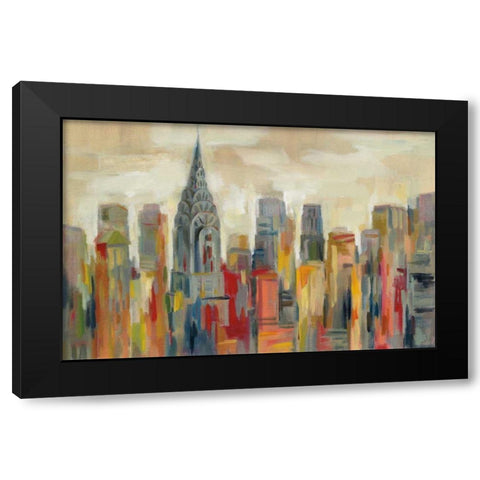 Manhattan - The Chrysler Building Black Modern Wood Framed Art Print by Vassileva, Silvia