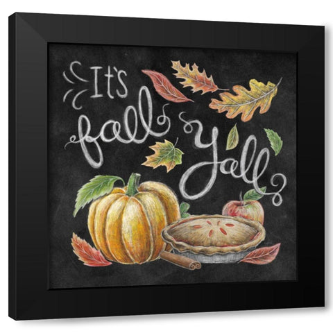 Harvest Chalk III Black Modern Wood Framed Art Print by Urban, Mary