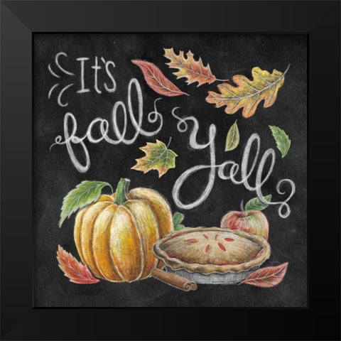 Harvest Chalk III Black Modern Wood Framed Art Print by Urban, Mary