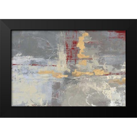 Missing You Red Crop Black Modern Wood Framed Art Print by Vassileva, Silvia