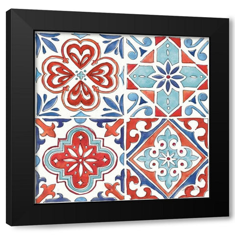 Americana Mood Pattern VII Black Modern Wood Framed Art Print with Double Matting by Tavoletti, Anne