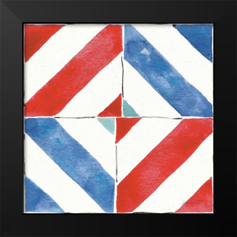 Americana Mood Pattern VIII Black Modern Wood Framed Art Print by Tavoletti, Anne