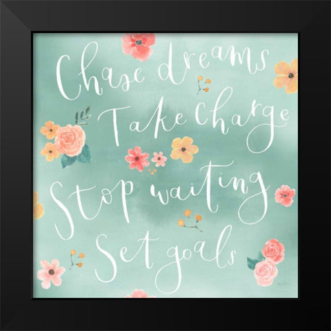 Chase Dreams Pattern VIB Black Modern Wood Framed Art Print by Jackson, Jenaya