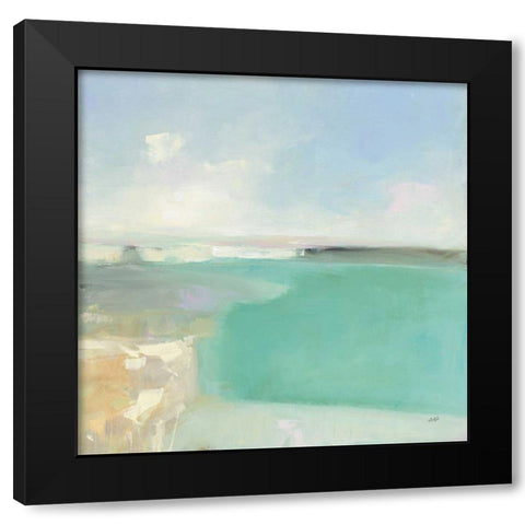 Summer Coastline Black Modern Wood Framed Art Print by Purinton, Julia