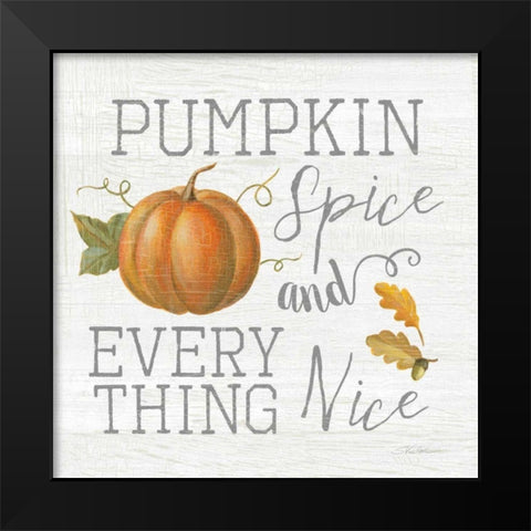 Fall Splendor VIII Black Modern Wood Framed Art Print by Vassileva, Silvia