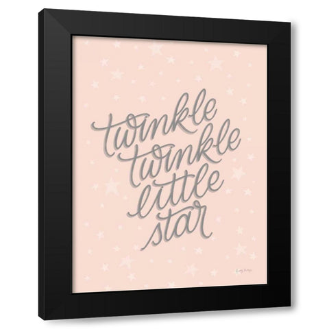 Boho Nursery VIII Blush Crop Black Modern Wood Framed Art Print by Thorns, Becky