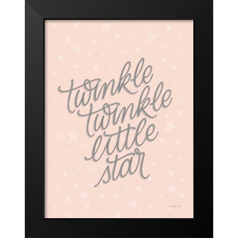 Boho Nursery VIII Blush Crop Black Modern Wood Framed Art Print by Thorns, Becky