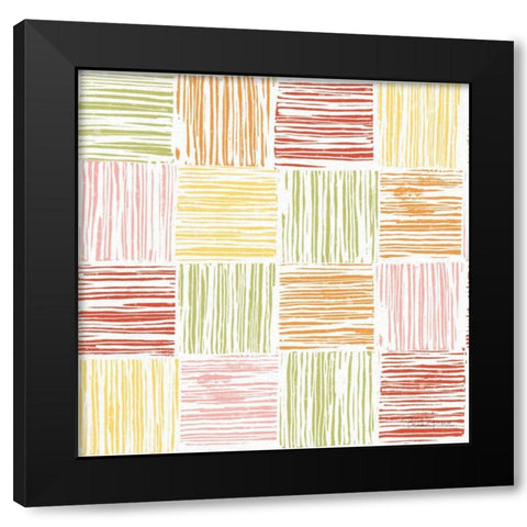 Farmhouse Floral Pattern VIIA Black Modern Wood Framed Art Print by Grove, Beth