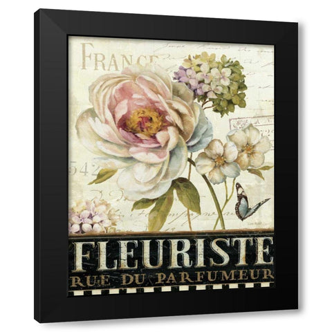 Marche de Fleurs III Black Modern Wood Framed Art Print by Audit, Lisa