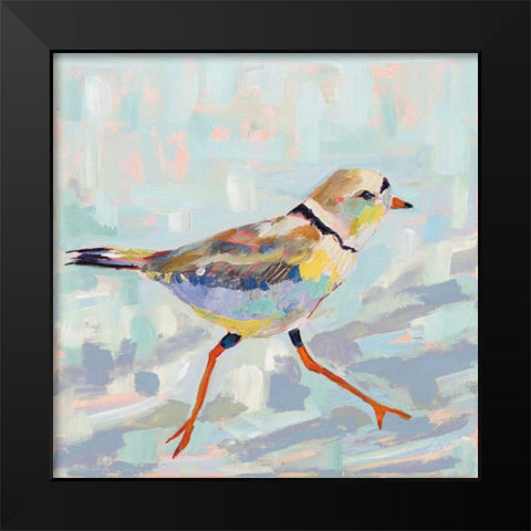Coastal Plover I Neutral Black Modern Wood Framed Art Print by Vertentes, Jeanette
