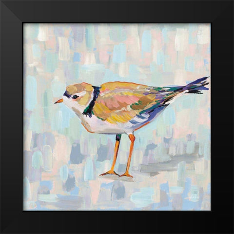 Coastal Plover IV v2 Neutral Black Modern Wood Framed Art Print by Vertentes, Jeanette