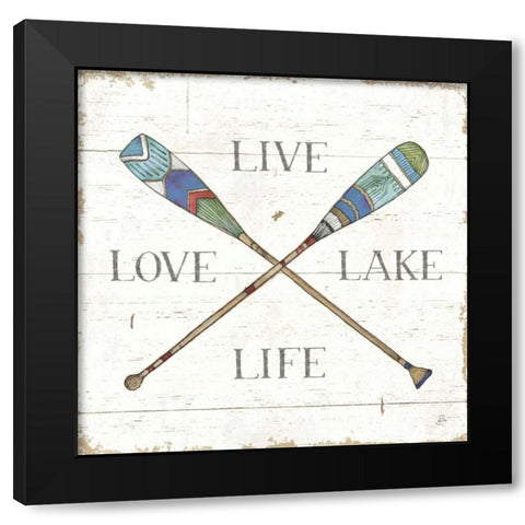 Lake Sketches VI Color Black Modern Wood Framed Art Print by Brissonnet, Daphne
