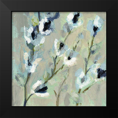 Whimsical Branch I Cool Black Modern Wood Framed Art Print by Vassileva, Silvia