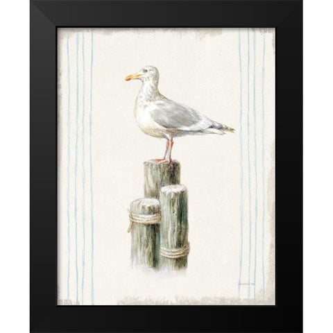 Floursack Nautical XIII no Words Black Modern Wood Framed Art Print by Nai, Danhui